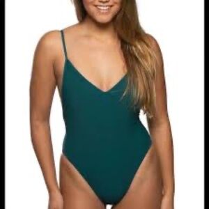Jolyn Steve Onsie Swimsuit in Green size Small